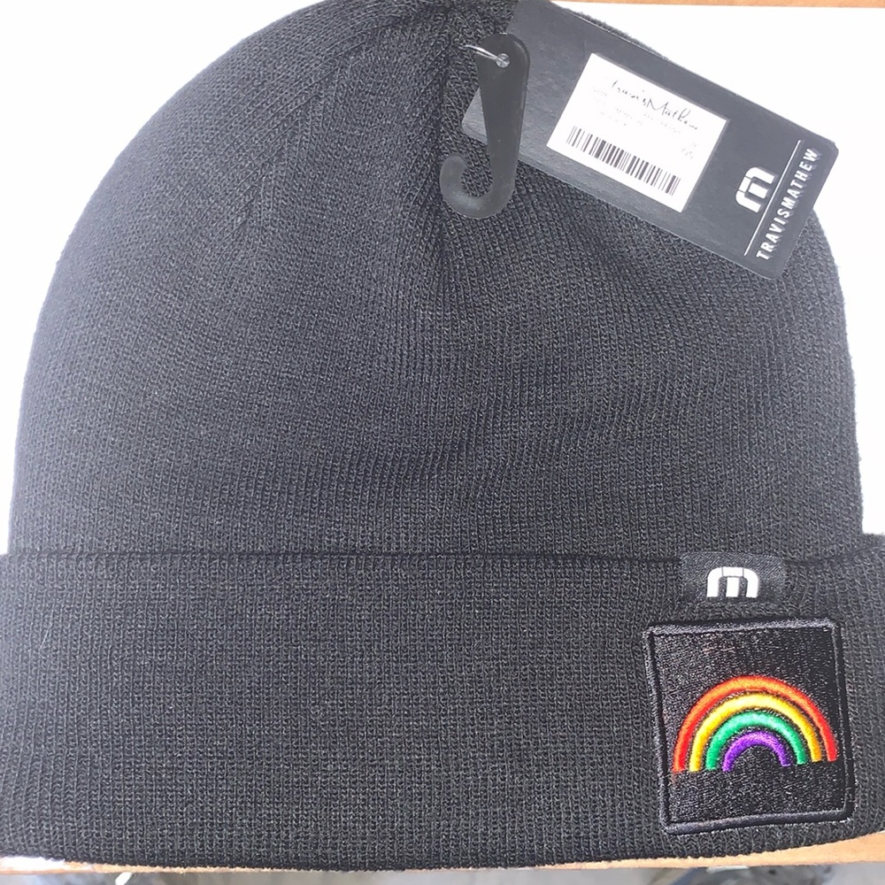Brand new embroidered rainbow hat!